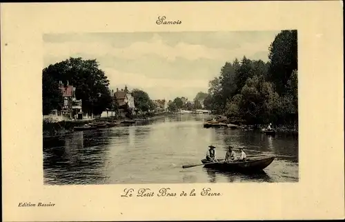 Ak Samois Seine et Marne, Le Petit Bras de la Seine