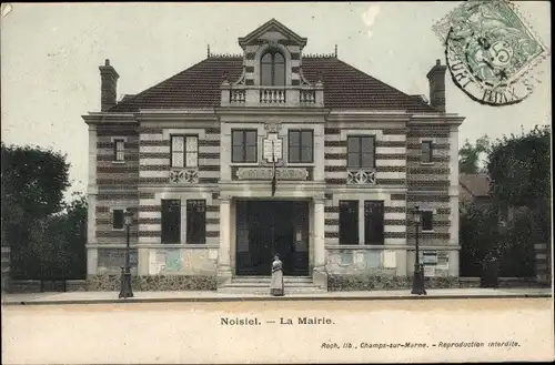 Ak Noisiel Seine-et-Marne, La Mairie