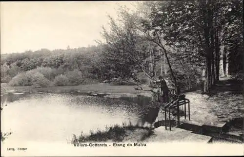 Ak Villers Cotterêts Aisne, Etang de Malva