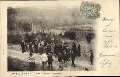 Ak Villers Cotterêts Aisne, Le Depecage