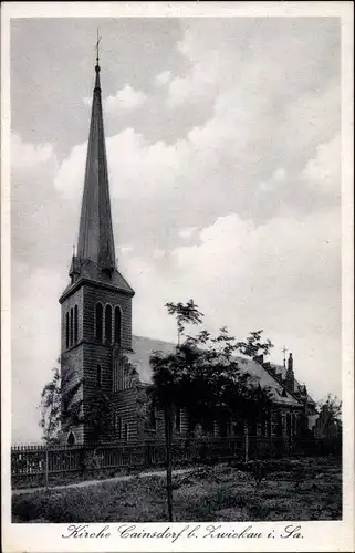 Ak Cainsdorf Zwickau in Sachsen, Kirche