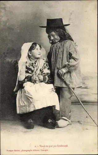 Ak Haute Vienne Frankreich, Kinder in Tracht, Portrait