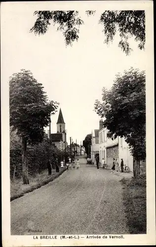 Ak La Breille Maine et Loire, Arrivee de Vernoil