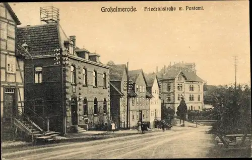 Ak Großalmerode im Werra Meißner Kreis, Friedrichstraße, Postamt