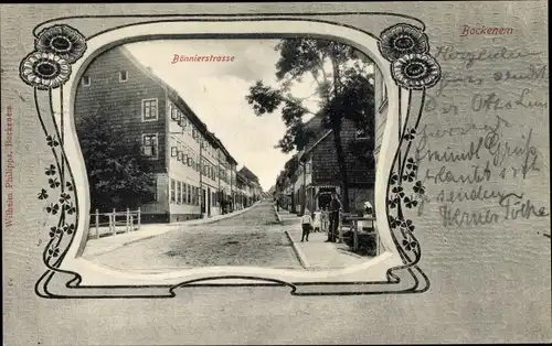 Jugendstil Ak Bockenem am Harz, Bönnierstraße