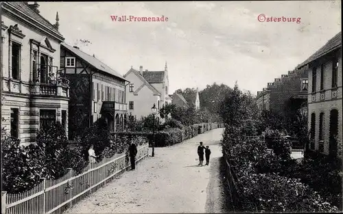 Ak Osterburg in der Altmark, Wall Promenade