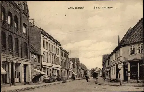 Ak Gardelegen in der Altmark, Stendalerstraße, Handlung Richard Franz, Hotel