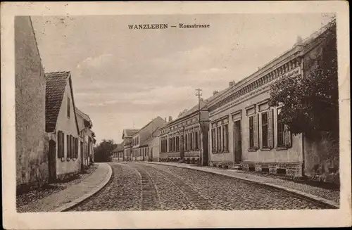 Ak Wanzleben Börde in Sachsen Anhalt, Rossstraße