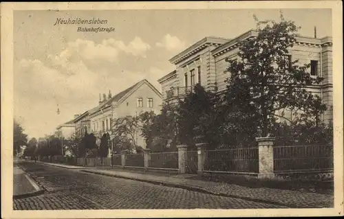 Ak Neuhaldensleben Haldensleben Börde, Bahnhofstraße