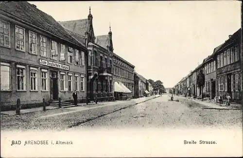 Ak Arendsee in der Altmark, Breitestraße, Zum Deutschen Haus