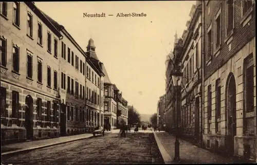 Ak Neustadt in Sachsen, Albertstraße