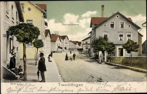 Ak Treuchtlingen im Altmühltal Mittelfranken, Bahnhofstraße