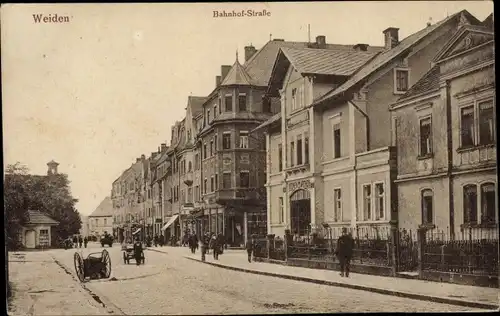 Ak Weiden in der Oberpfalz, Bahnhofstraße