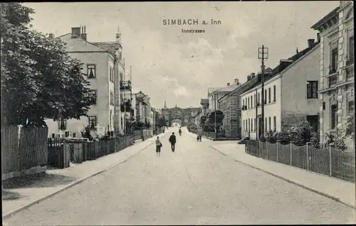 Ak Simbach am Inn Niederbayern, Innstraße