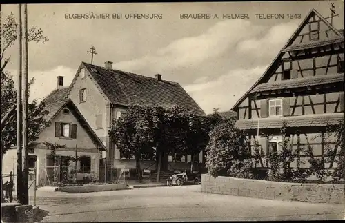 Ak Elgersweier Offenburg am Schwarzwald, Brauerei