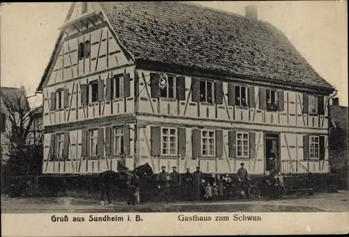 Ak Sundheim Kehl am Rhein, Gasthaus zum Schwan