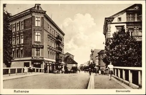 Ak Rathenow im Havelland, Steinstraße