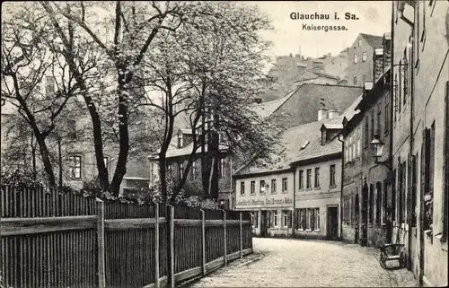 Ak Glauchau in Sachsen, Kaisergasse, Handlung