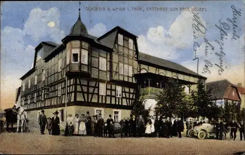 Ak Schüptitz Weida in Thüringen, Gasthaus