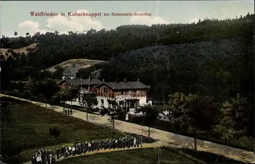 Ak Kuhschnappel Sankt Egidien in Sachsen, Café Waldfrieden