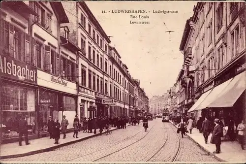 Ak Ludwigshafen am Rhein, Ludwigstraße