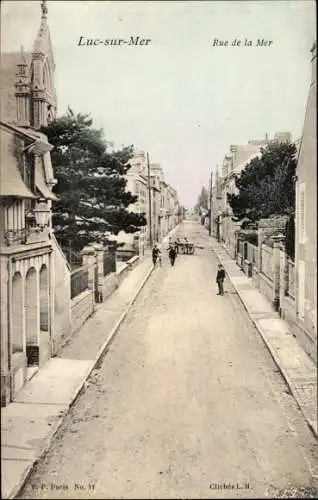 Ak Luc sur Mer Calvados, Rue de la Mer