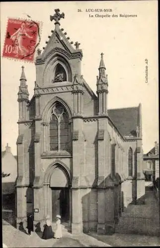 Ak Luc sur Mer Calvados, La Chapelle des Baigneurs