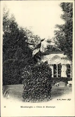 Ak Montargis Loiret, Chien de Montargis