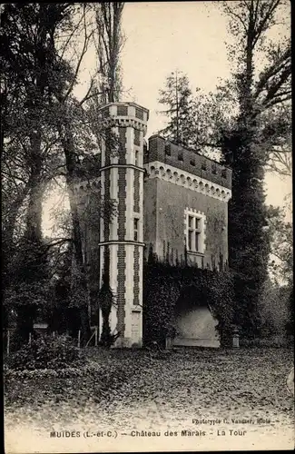 Ak Muides Loir et Cher, Chateau des Marais, La Tour