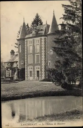 Ak Lanthenay Loir et Cher, Le Chateau de Rioubert