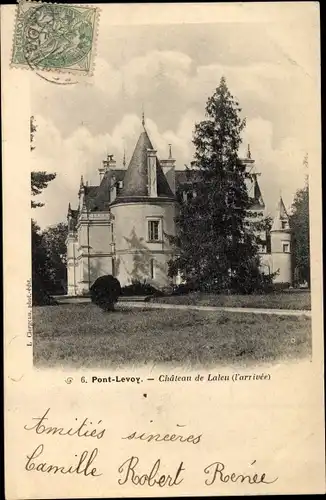 Ak Pontlevoy Loir et Cher, Chateau de Laleu