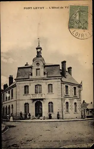 Ak Pontlevoy Loir et Cher, L'Hotel de Ville