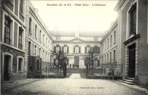 Ak Dourdan Essonne, Hotel Dieu