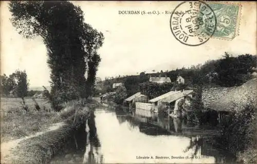 Ak Dourdan Essonne, Riviere de l'Orge