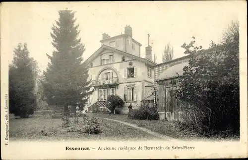 Ak Essonnes Essonne, Ancienne residence de Bernardin de Saint Pierre