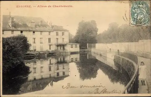 Ak Essonnes Essonne, Allees de Chantemerle