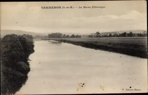 Ak Sammeron Seine et Marne, La Marne Pittoresque