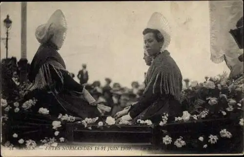 Ak Rouen Seine Maritime, Fetes Normandes Juin 1909, Les Reines, Kutsche