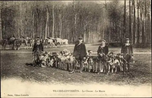 Ak Villers Cotterêts Aisne, La Chasse, La Meute