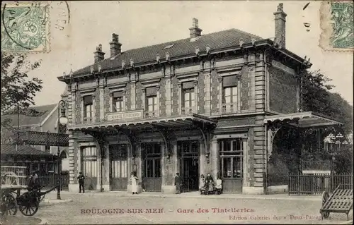 Ak Boulogne sur Mer Pas de Calais, Gare des Tintelleries