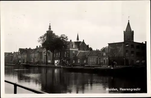 Ak Muiden Nordholland Niederlande, Heerengracht