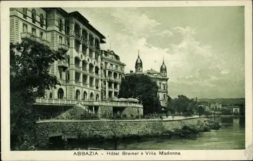 Ak Opatija Abbazia Kroatien, Hotel Breiner e Villa Madonna