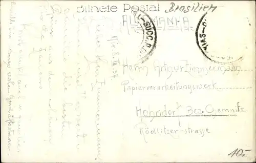 Ak Rio de Janeiro Brasilien, Av. Rio Branco