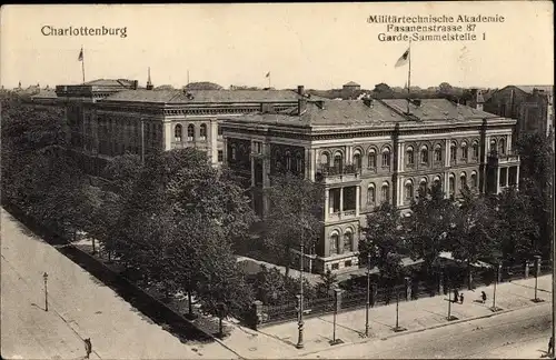 Ak Berlin Charlottenburg, Militärtechnische Akademie, Fasanenstraße 87, Gardesammelstelle I