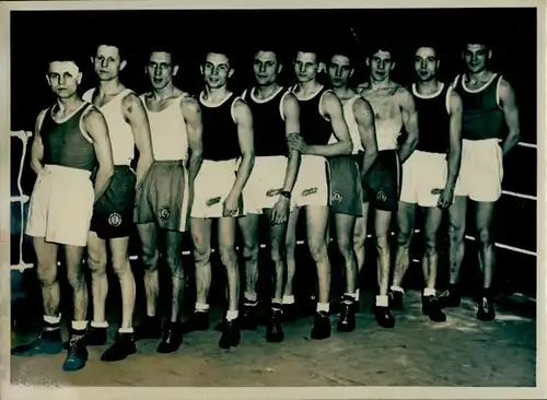Foto Boxen, DDR Meisterschaften 1953, die neuen Meister, Deutsche Sporthalle