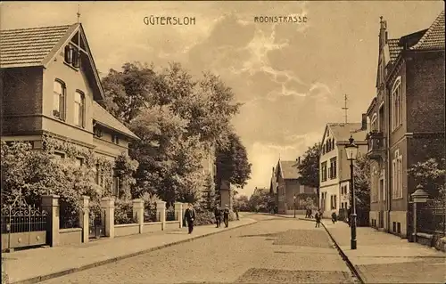 Ak Gütersloh in Westfalen, Roonstraße
