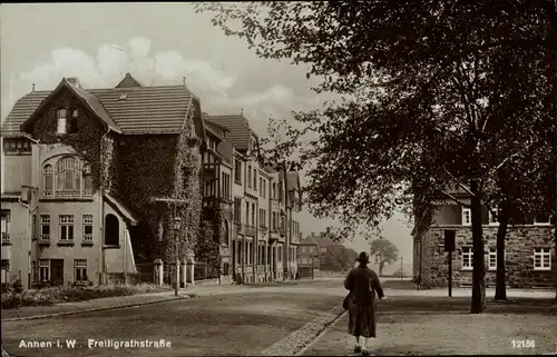 Ak Annen Witten an der Ruhr, Freiligrathstraße