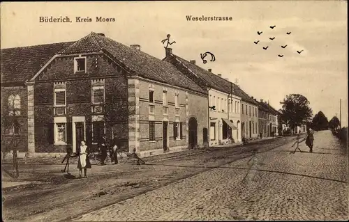 Ak Büderich Wesel am Niederrhein, Weselerstraße