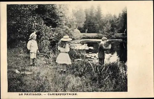 Ak Clairefontaine Yvelines, Le Pavillon, enfants