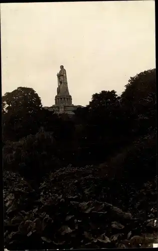 Ak Hamburg Mitte Neustadt, Blick auf das Bismarckdenkmal